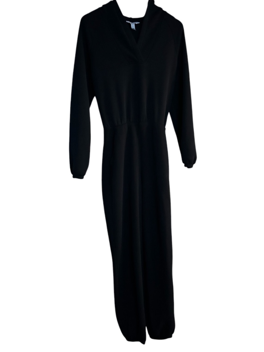Spanx Airessentials V-neck Hooded Jumpsuit in Black, Small - Picture 5 of 8